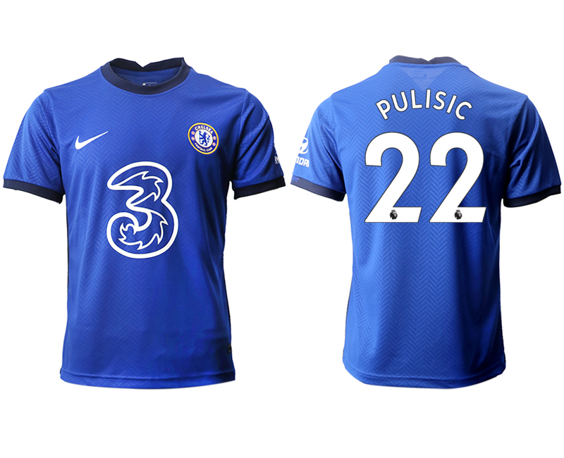 Men 2020-2021 club Chelsea home aaa version #22 blue Soccer Jerseys